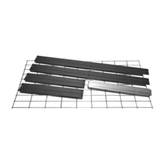 Extra police pro kovový regál RIVET se síťovou drátěnou policí, 90x45 cm, antracitová barva