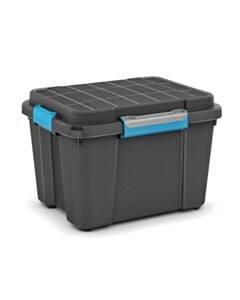 Úložný box z recyklovaného plastu s víkem Scuba M 43 l, 34x49,5x39 cm