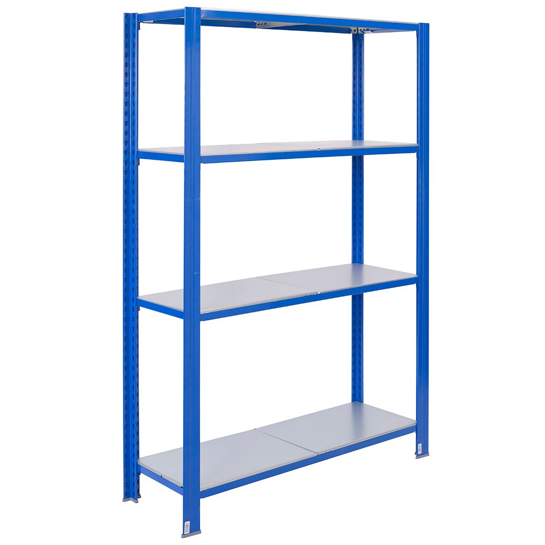 Bezšroubový kovový regál 200x120 cm (VxŠ) T profil