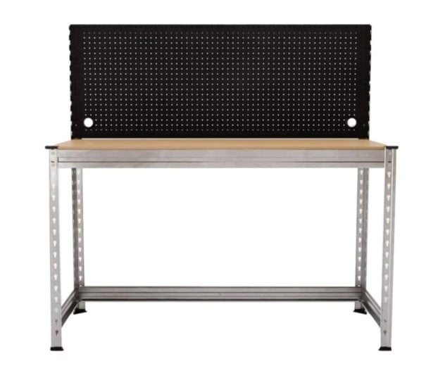 BULLRACK pracovní stůl s panelem na nářadí 150x150x60 cm